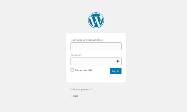 screenshot of the Council Website Administration Log In screen